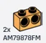 Connector Brick 1 x 2 with two holes in Orange, Florida