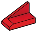 Slope 1 x 2 on Left Edge in Red, Flame