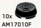 Engine component: intake turbine 2 x 2 in Black