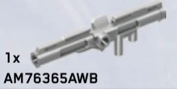 Weapon, Firearm: M57 Pilum Assault Weapon, Rocket Launcher in Gray, Medium (Metallic)
