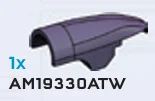Vehicle Revenant Cannon Cowling with Bar in Purple, Dark (Metallic)