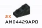 Slope brick 33 1 x 2 with studs on slope in Green, Jungle (Camo)