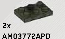 Plate 2 x 3 in Green, Jungle (Camo)
