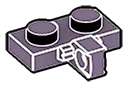 Hinge Plate 1 x 2 Locking with 1 Finger on Side in Purple, Dark