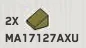 Slope 36 1 x 1 in Green, Olive Drab (Infinite Green) (Metallic)
