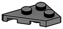 Wedge Plate 2 x 3 without corner, right in Gray, Dark (Flake)