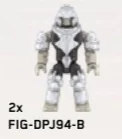 Figure, Halo: Brute Minor, White (Kodiak Siege Cannon)