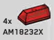 Slope 1 x 2 with Beveled Top on Three Sides
