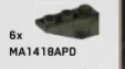 Slope Inverted Brick 33 1 x 3 inverse in Green, Jungle (Camo)