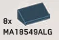 Slope 36 2 x 1 in Gray, Dark Smoke
