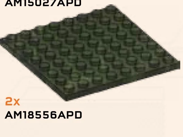 Plate 8 x 8, new in Green, Jungle (Camo)