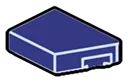 Wedge Tile 1 x 2 without corner, right in Blue, Dark Slate