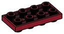 Plate 2 x 4 connector: male:male