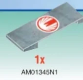 Slope Panel 4 x 2 x 8 w/ Printed Ninja Storm Red Ranger Logo in Multicolored
