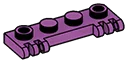 Hinge plate 1 x 4 with 2 pairs of 3 fingers