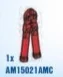 Minifig Accessory Tool: bolt cutters in Red, Flame