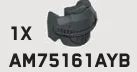 Shoulder Armor, Spartan Operator (Reach Armor) in Gray, Dark Charcoal