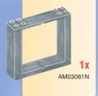 Wall 8 x 6 x 2 with cutout for revolving panel in Silver, Dull