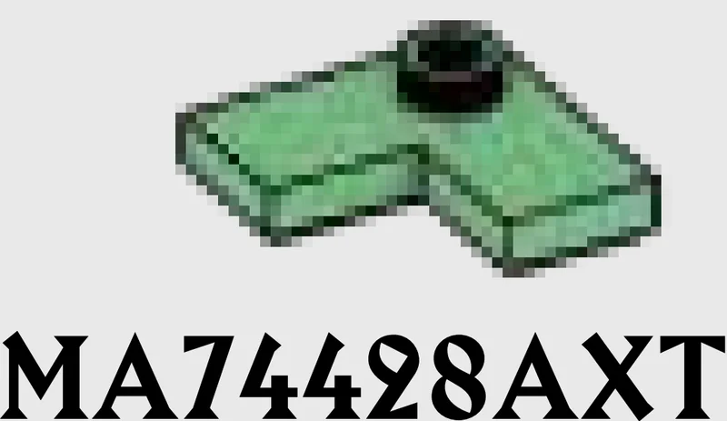 Plate 2 x 2 corner with one stud, center in Green, Vertigris (Sand Green)