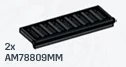 Window 4 x 5 x 1 shutter, fits AM76146 in Gray, Dark (Metallic)