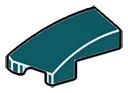 Wedge 25 1 x 2 Curved Slope, Left in Blue, French