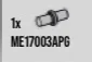 Connector: pin, small in Gray, Steel