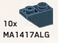 Slope Inverted Brick 45 1 x 2 in Gray, Dark Smoke