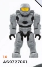 Figure, Halo: Spartan Mark VI Mod - Silver (Old Articulation)