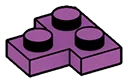 Plate Modified 2 x 2 T-shape in Magenta, Rich