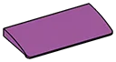 Slope tile 4 x 2 in Magenta, Rich