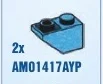 Slope Inverted brick 45 1 x 2