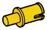 Tech: axle pin 0.5 long with small pin in Yellow, Lemon