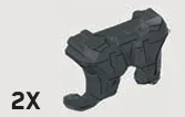 Back Armor, Spartan Default (Reach Armor) in Gray, Dark Charcoal