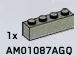 Brick 1 x 4 in Gray, Stone
