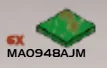 Tile 2 x 2 in Green, Medium (Camo)