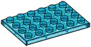 Plate 4 x 6 in Blue, Medium (Translucent)
