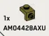 Bracket 1 x 1 - 1 x 1 with stud