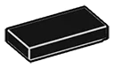 Tile 1 x 2 in Grey, Charcoal