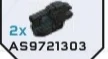 Weapon, Vehicle: plasma cannon on clip, trans blue detail in Gray, Dark (Metallic)
