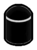 Connector: pin, small cap in Black