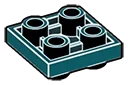 Plate 2 x 2 connector: male:male