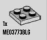 Plate 2 x 2 in Gray, Dull