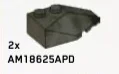 Slope brick 33 2 x 4 double / 45, right in Green, Jungle (Camo)
