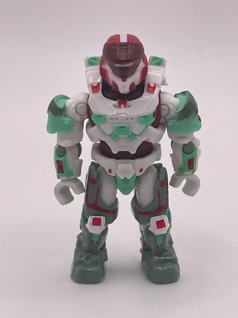 Figure, Halo: Series 18 - Spartan MK VII - (Peppermint Laughter Coating)