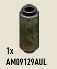 Brick Round 1 x 2 x 1 in Green, Dark (Camo)