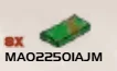 Tile 1 x 2 in Green, Medium (Camo)