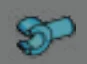 Connector: pin, short with clip in Blue, Pale (Translucent)