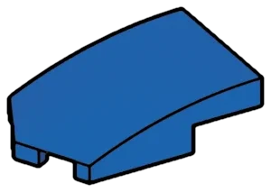 Slope brick 33 2 x 2 curved slope, tapered front in White