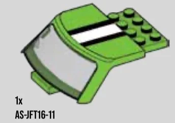 Windscreen: Car, 1:32 scale, roof with black & white stripes, '68 Camaro in Green, Soft Grass