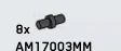 Connector: pin, small in Gray, Dark (Metallic)
